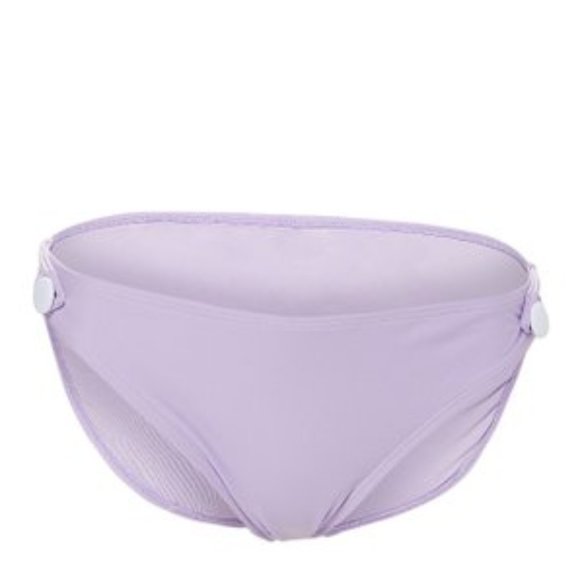 NWT 120 JUICY COUTURE Black Label Women Pastel Lilac Button-Accent Bikini Set - Picture 8 of 9